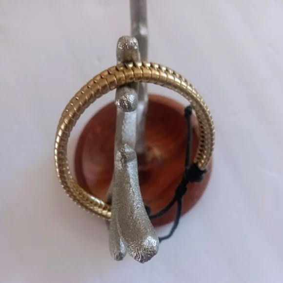 Set Of 2 Adjustable Woven Bracelets Rastaclat Onyx II And Gold Woven Bracelets - Picture 4 of 5